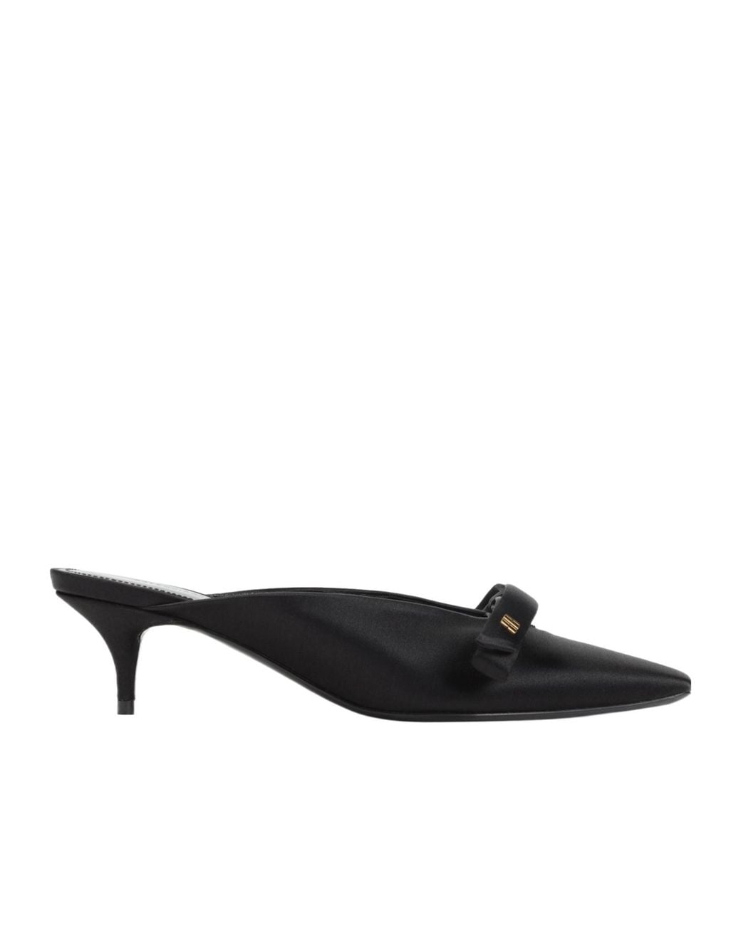 Balenciaga Black Nano Bow Mules