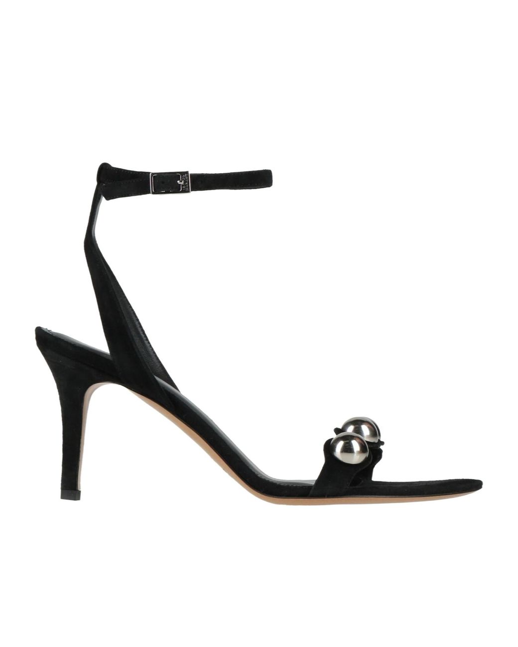 Isabel Marant White Suede High-Heel Sandals