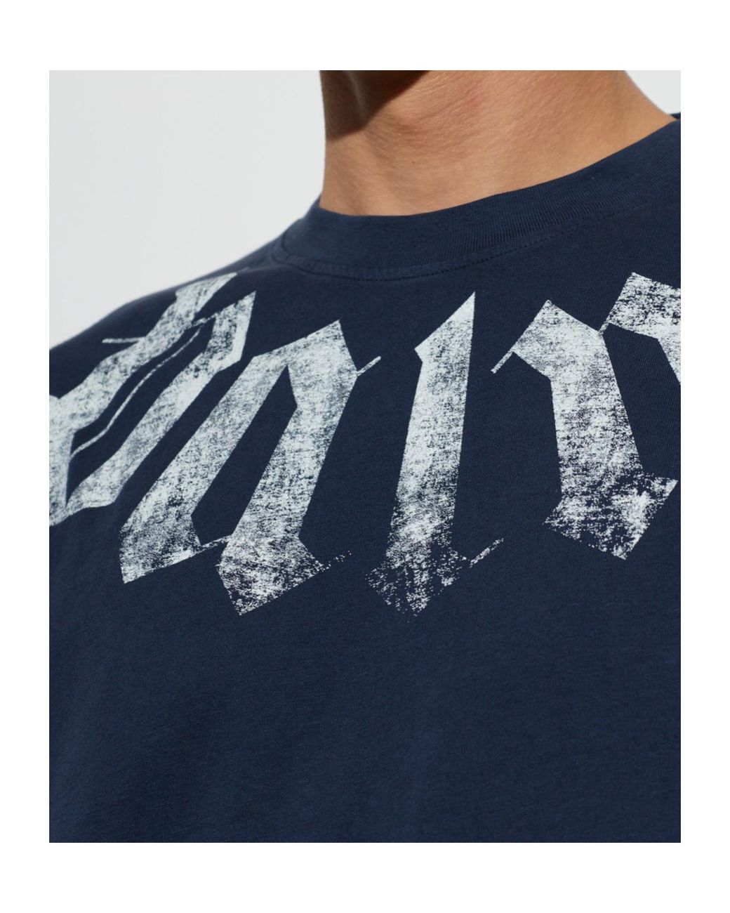 Palm Angels Blue Short-Sleeved T-Shirt for men