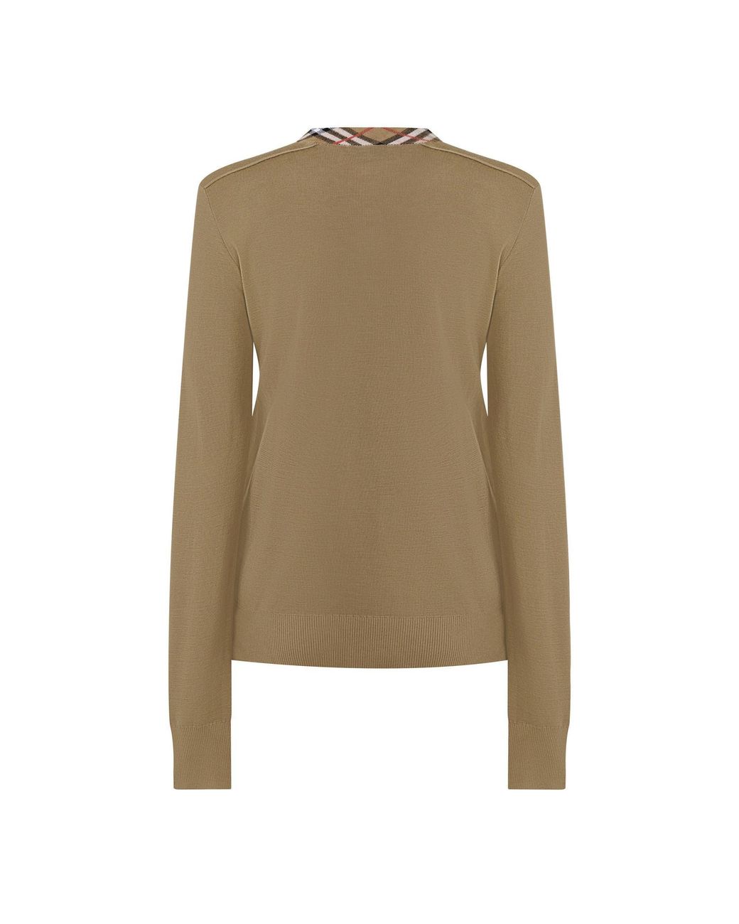 Burberry Green Crew Neck Cardigan