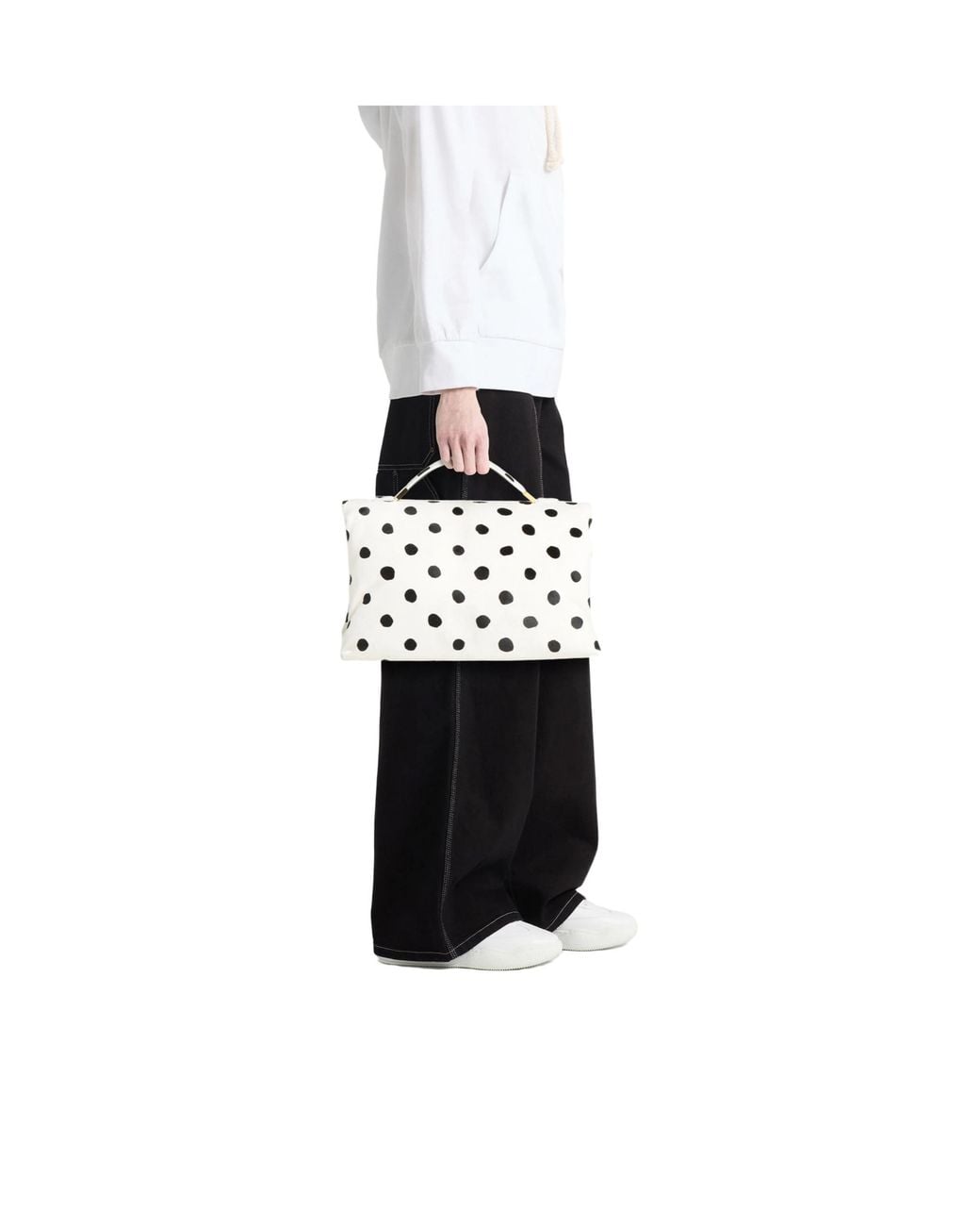 Marni Natural Large Polka-Dot Tote Bag