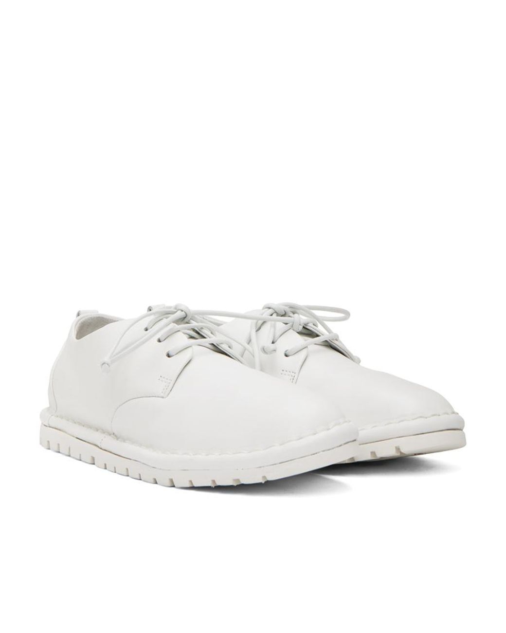 Marsèll White Marsèll Sancrispa Lace-Up Derby Shoes