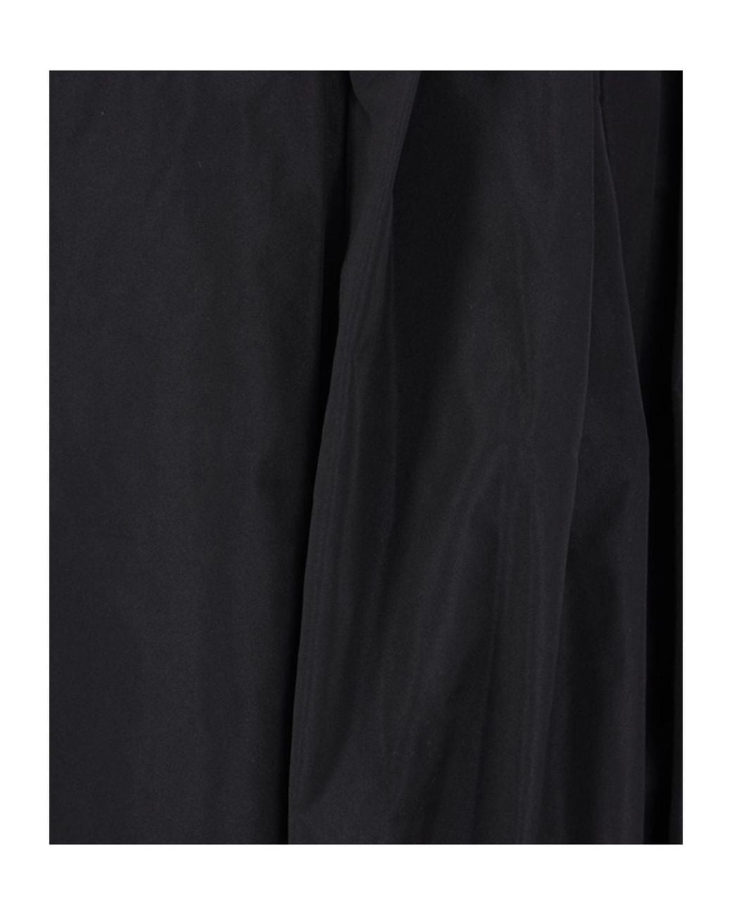 Jil Sander Black Draped Taffeta Balloon Skirt