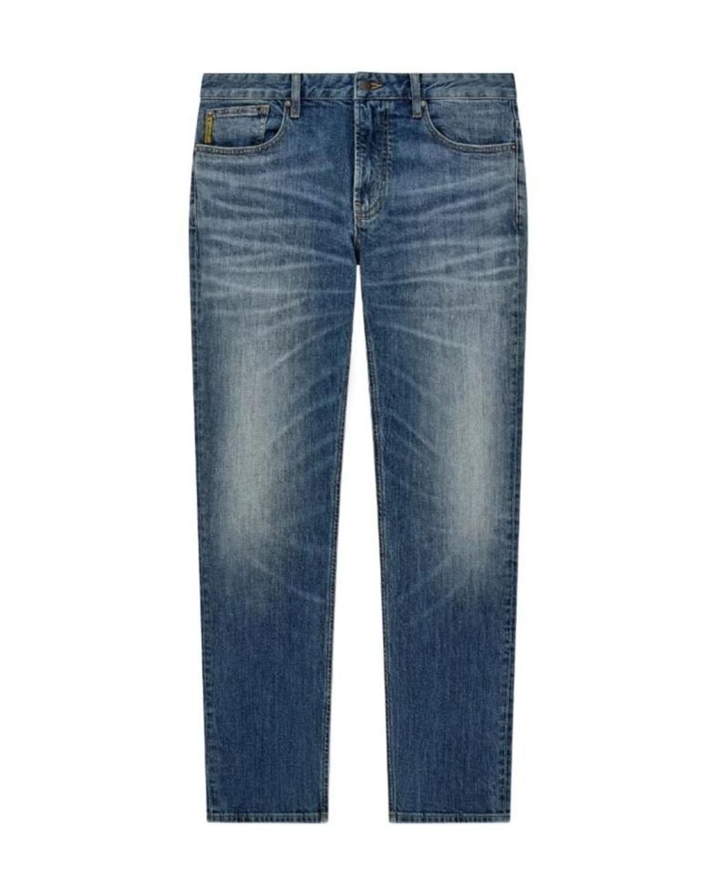 Emporio Armani Blue Faded-Wahs Jeans for men