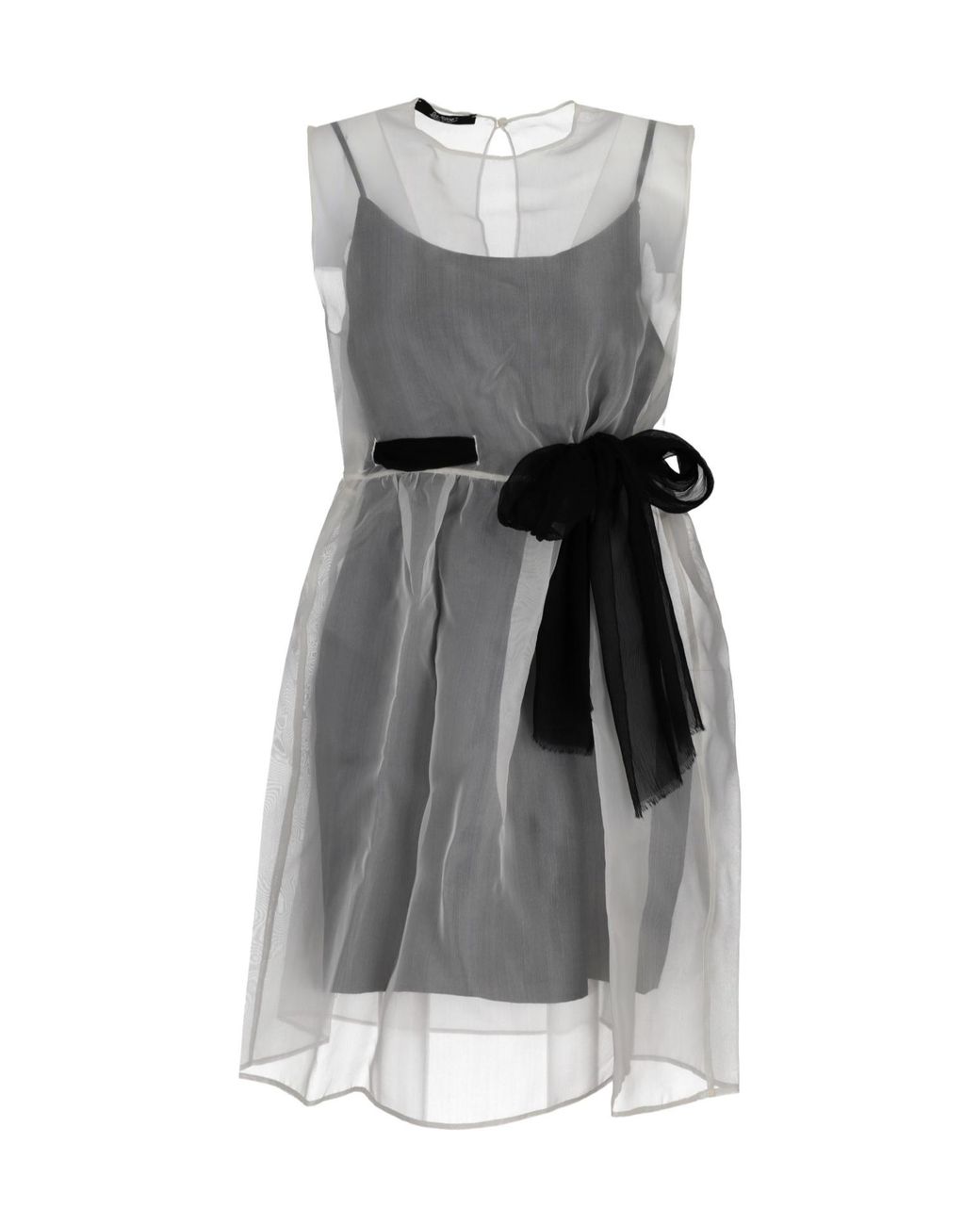 Lela Rose Gray Sleeveless Dress