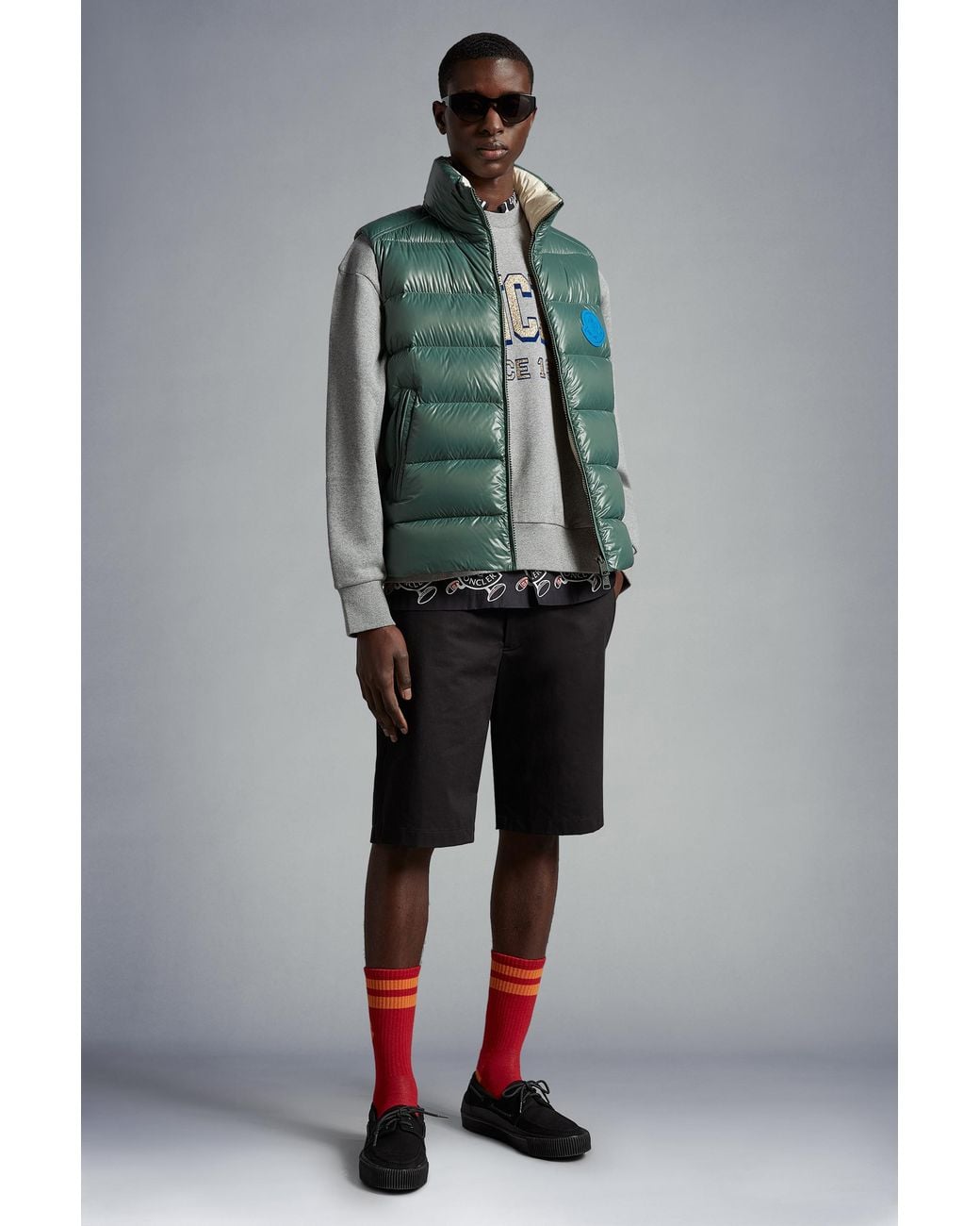 Moncler Green Parke Down Gilet for men