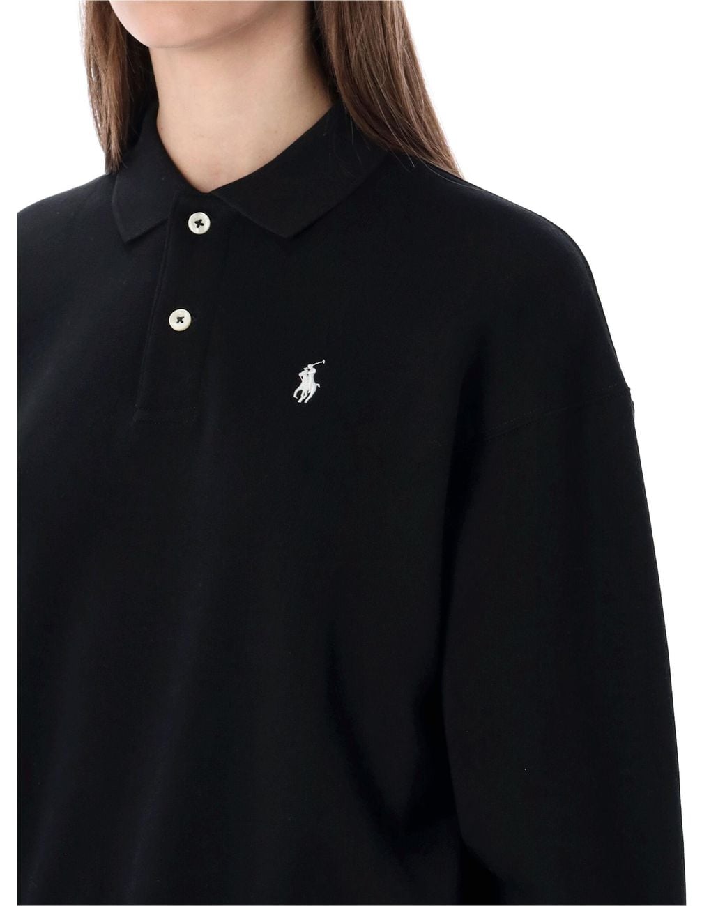 Polo Ralph Lauren Black Ralph Lauren Logo Polo Sweatshirt