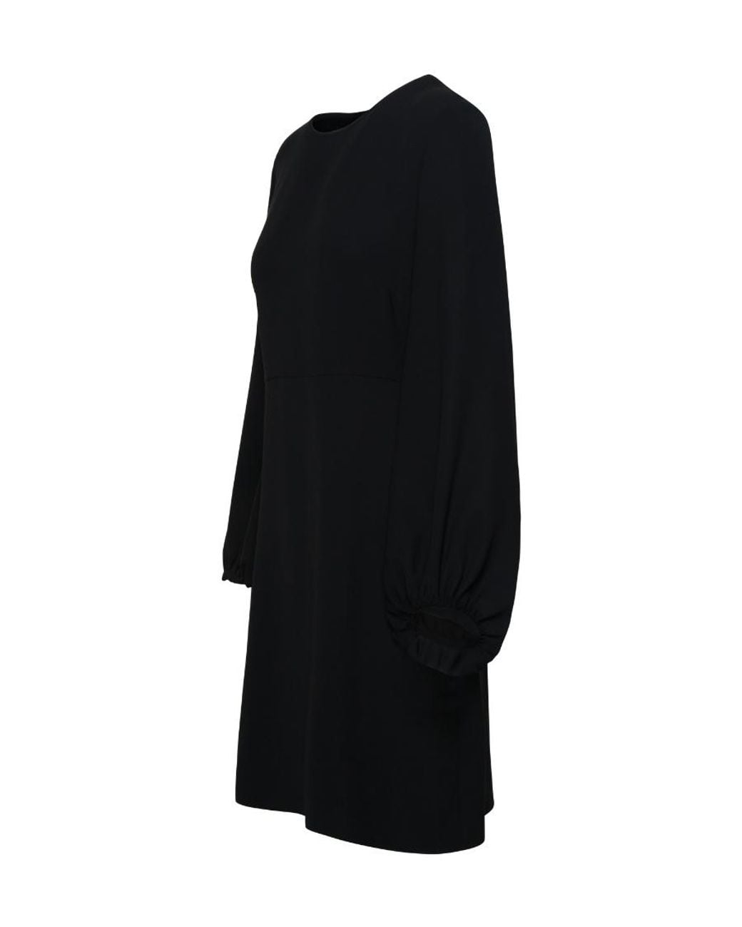 P.A.R.O.S.H. Black Long-Sleeved A-Line Mini Dress