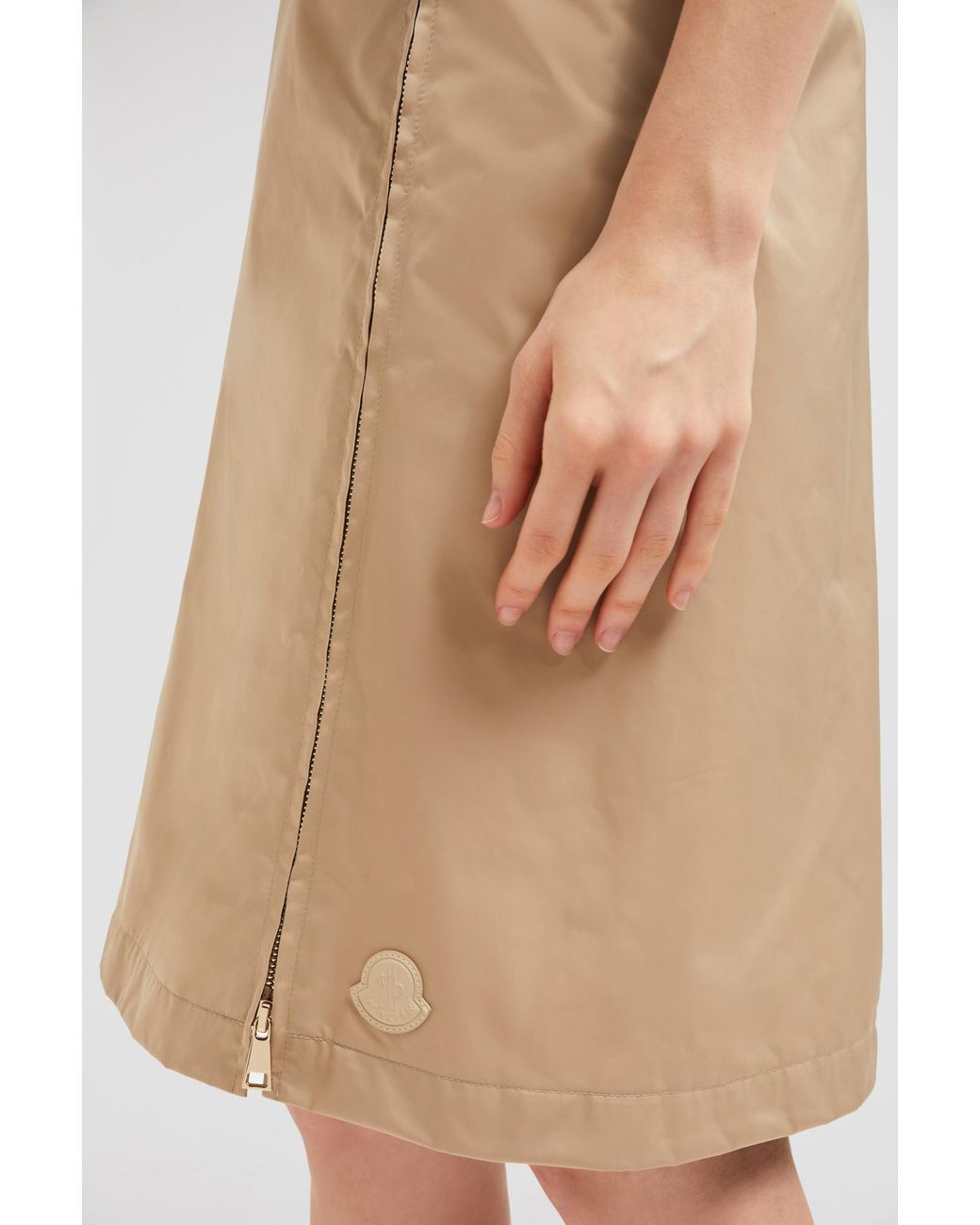 Moncler Natural Zipped Skirt