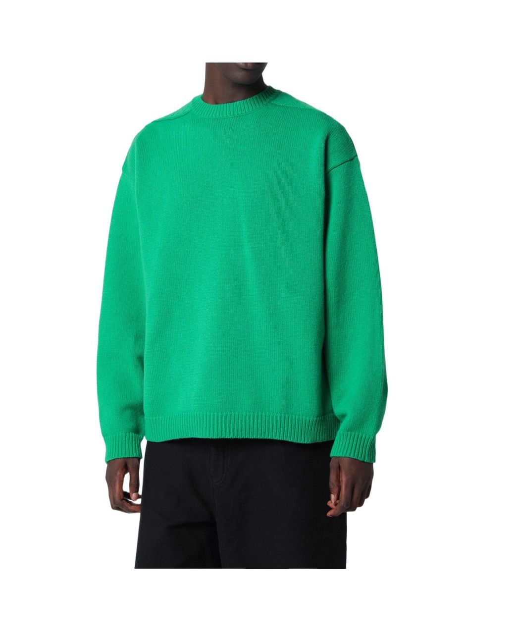 Studio Nicholson Green Hemyl Knitted Sweater for men