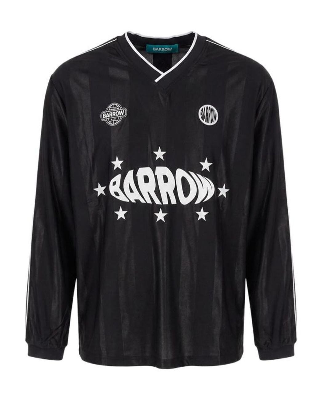 Barrow Blue Graphic-Print Long-Sleeve T-Shirt for men