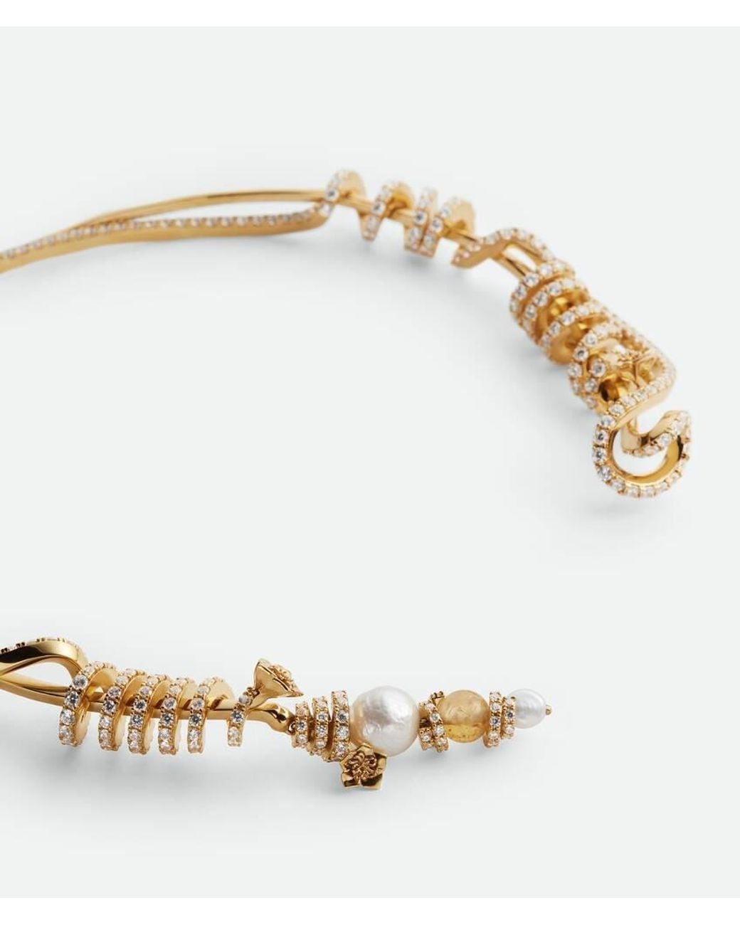 Bottega Veneta Metallic Twist Necklace