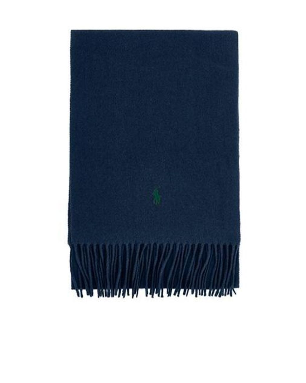 Polo Ralph Lauren Blue Fringed Scarf for men