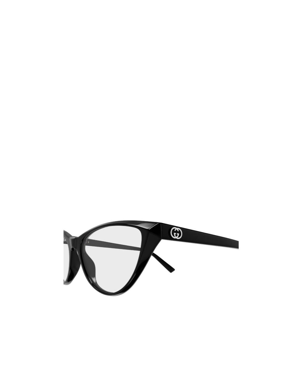 Gucci White Geometric-Frame Clear-Lens Glasses