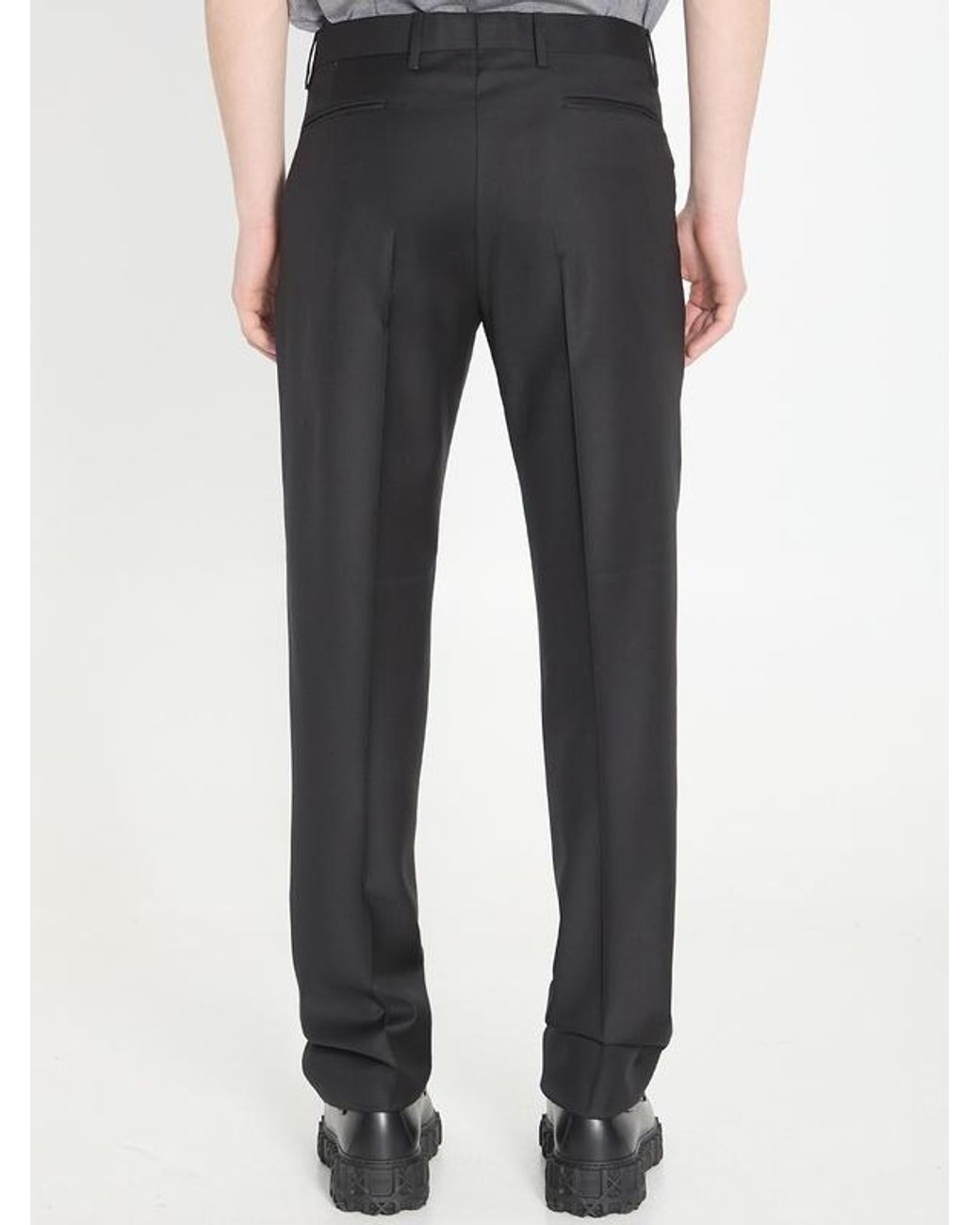 Dior Gray Homme Tailored Trousers for men