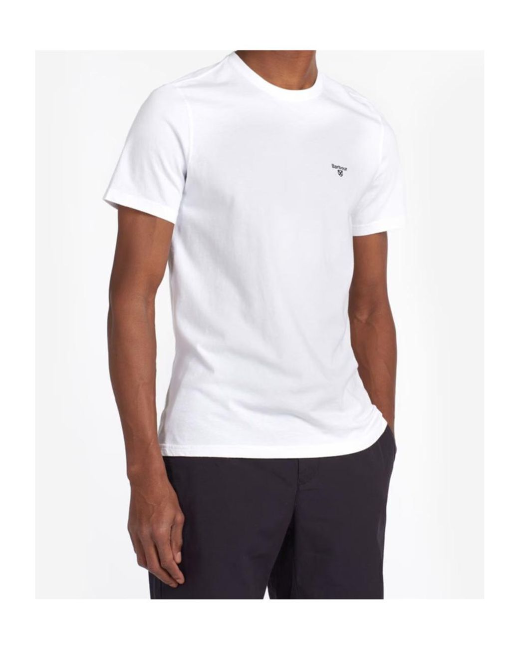 Barbour White Short-Sleeved T-Shirt for men