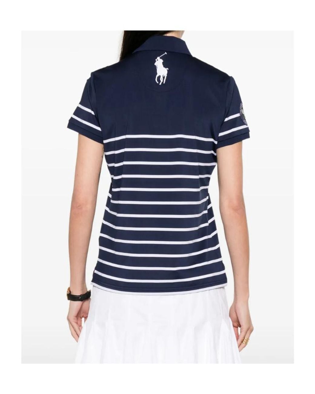 Polo Ralph Lauren Blue Polo Pony Embroidered Striped Polo Shirt