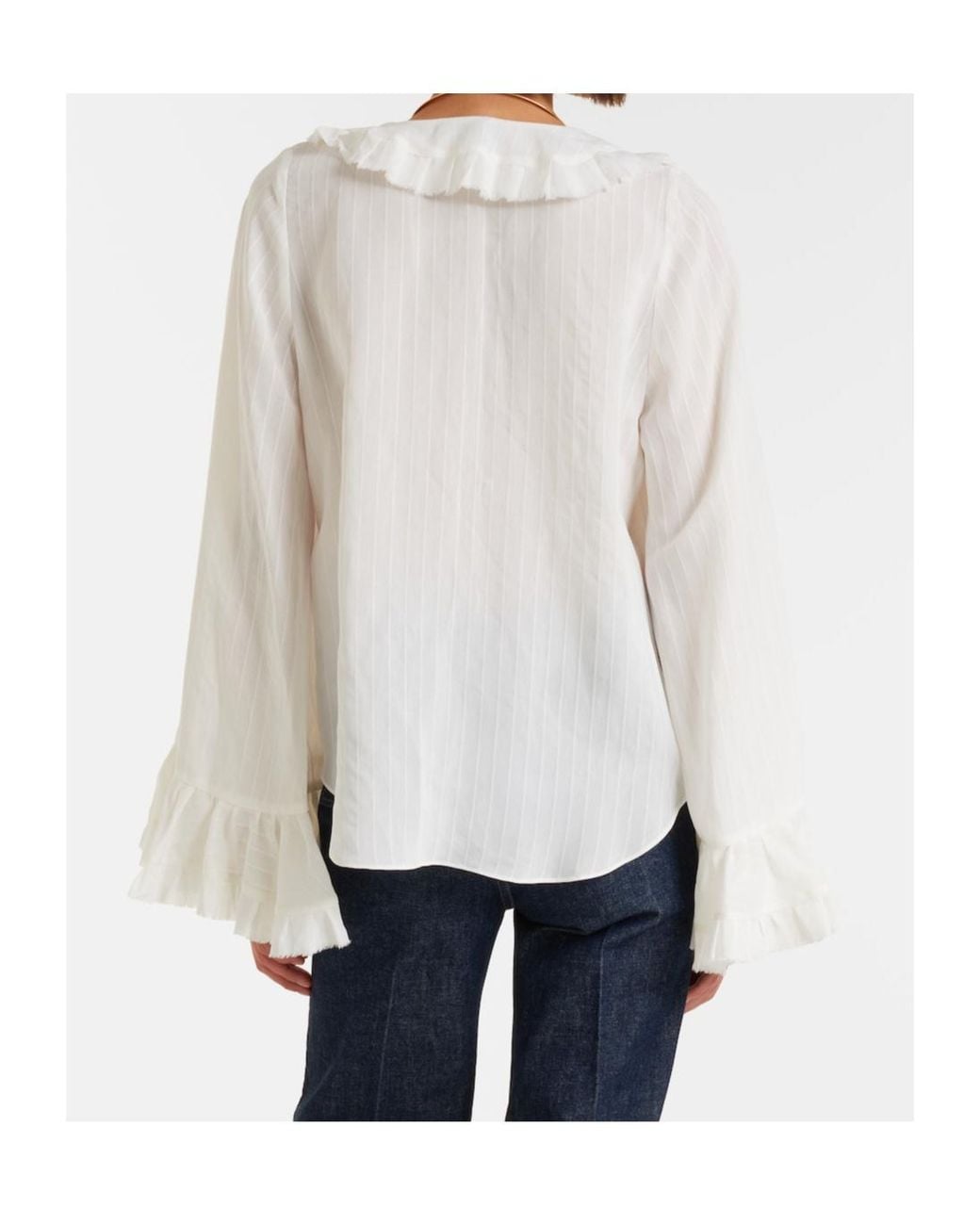 Dorothee Schumacher White Striped Blouse