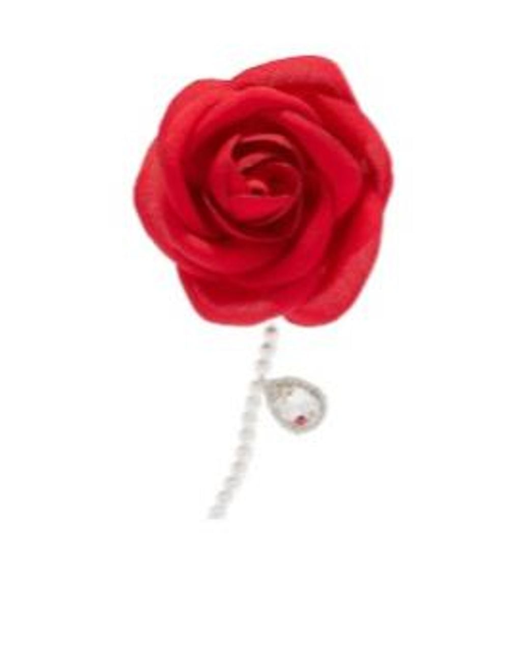 Magda Butrym Red Single Teardrop Earring