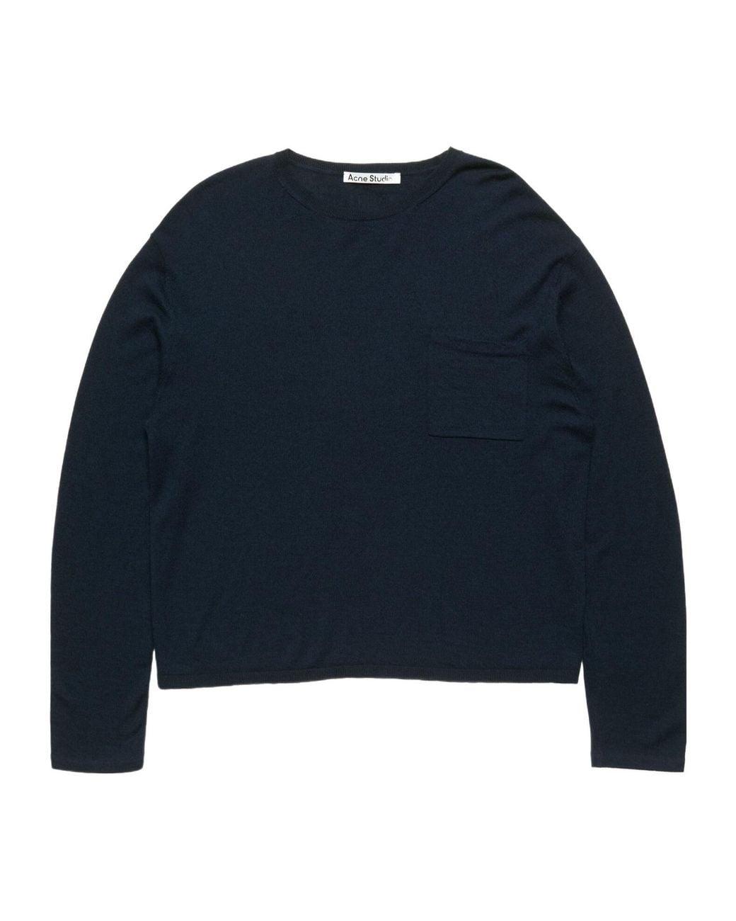 Acne Blue Cashmere Knit Sweater for men