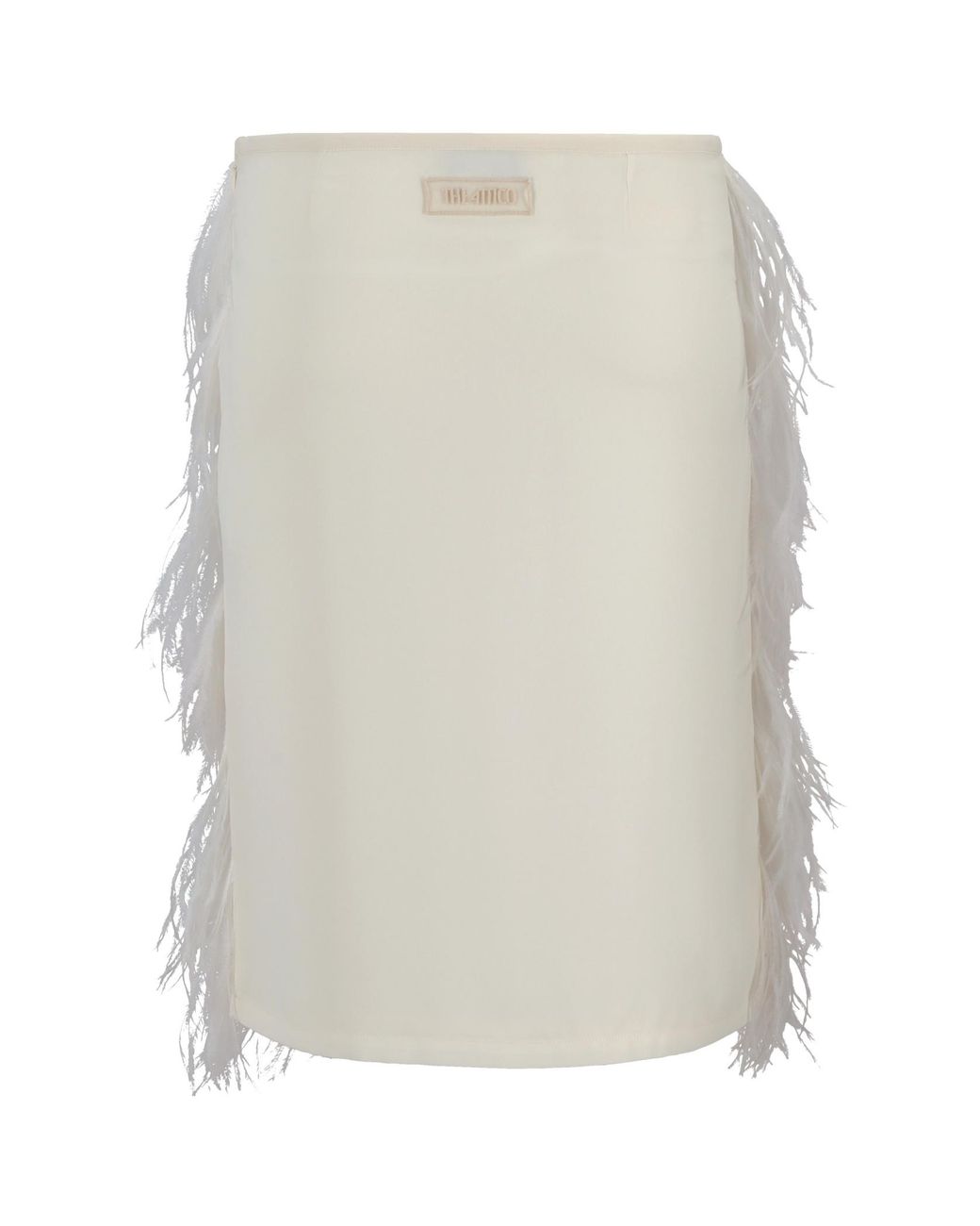 The Attico White Midi Skirt