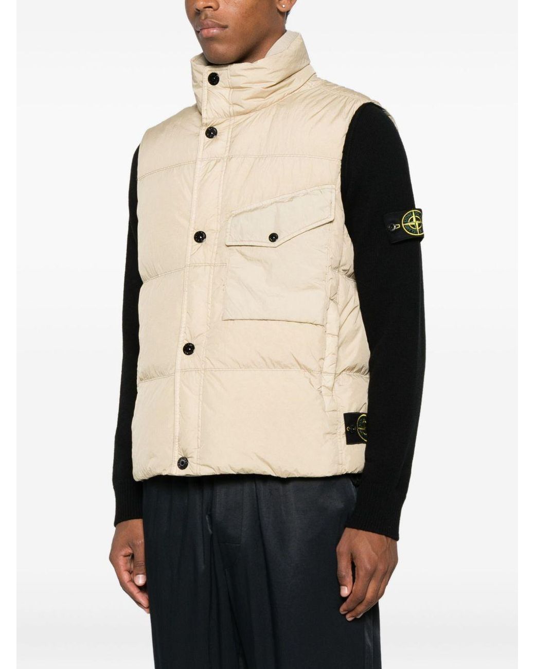 Stone Island Natural Down Vest for men