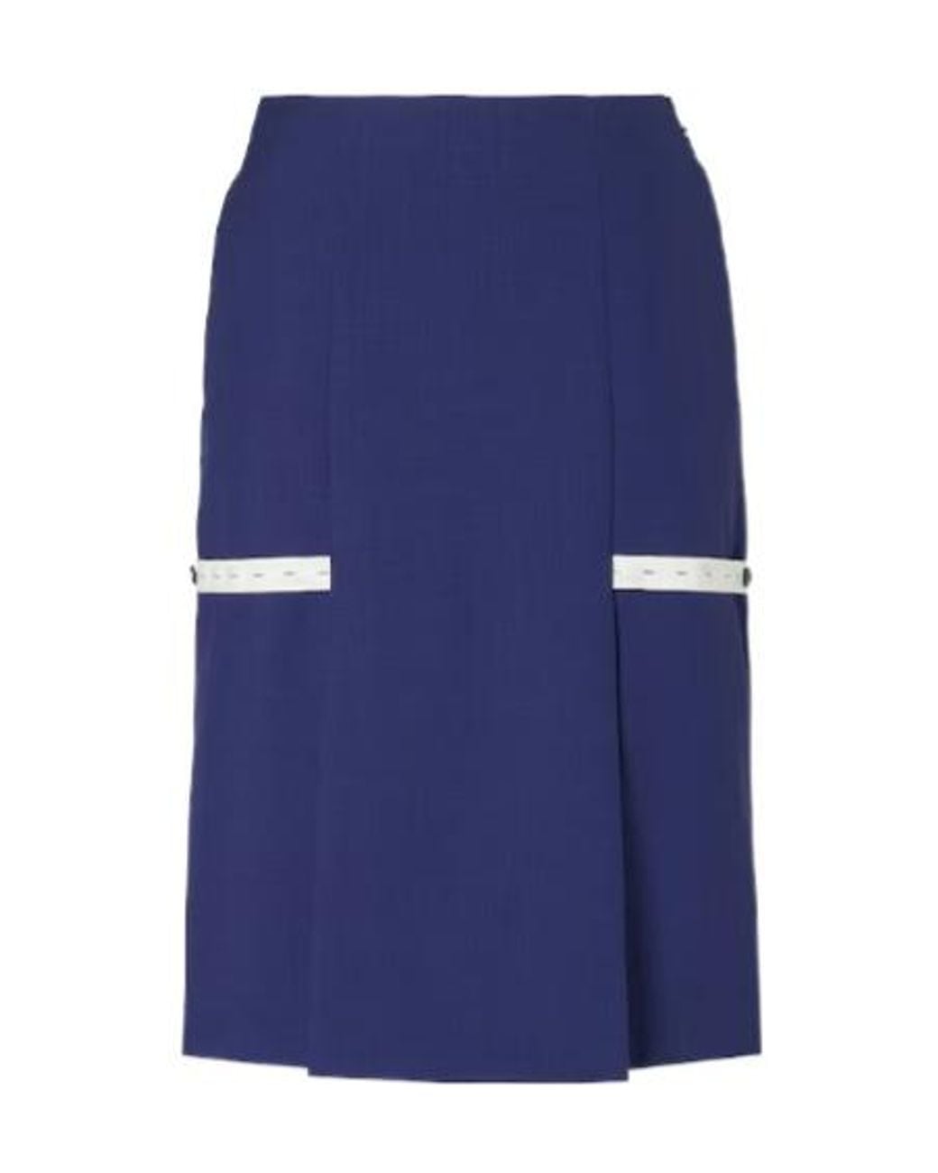 Fendi Blue Panelled Midi Skirt