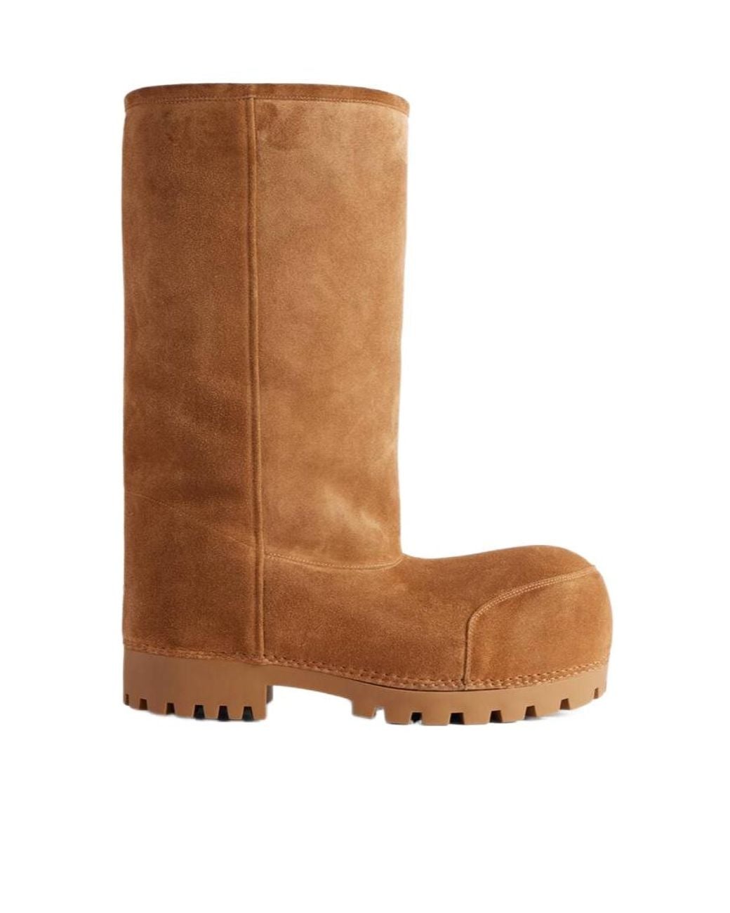 Balenciaga Brown Alaska Fur High Boots