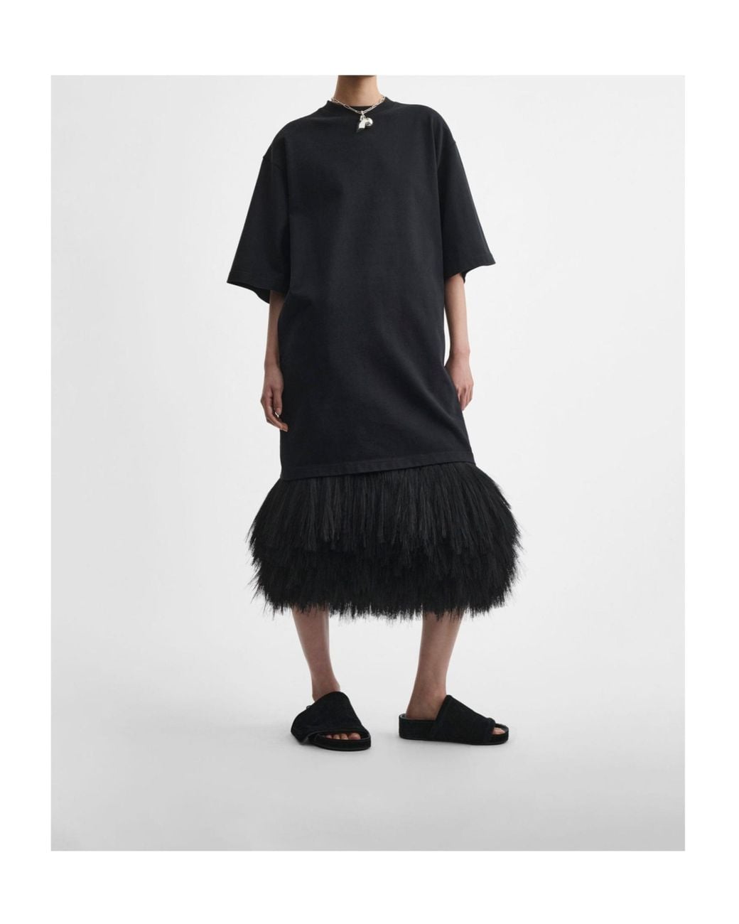 Phoebe Philo Black Layered Skirt