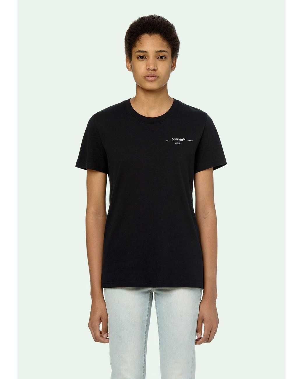 Off-White c/o Virgil Abloh Black Logo Printed T-Shirt