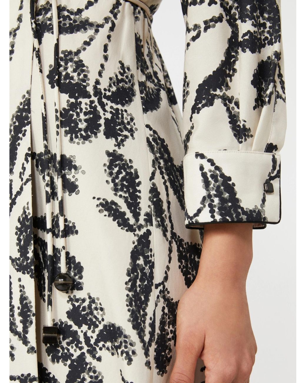 Max Mara White Camino V-Neck Dress