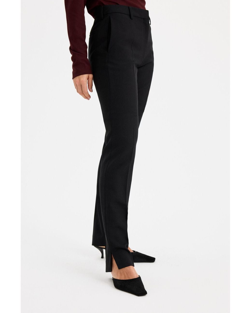 Filippa K Black Slim Extra-Long Pants