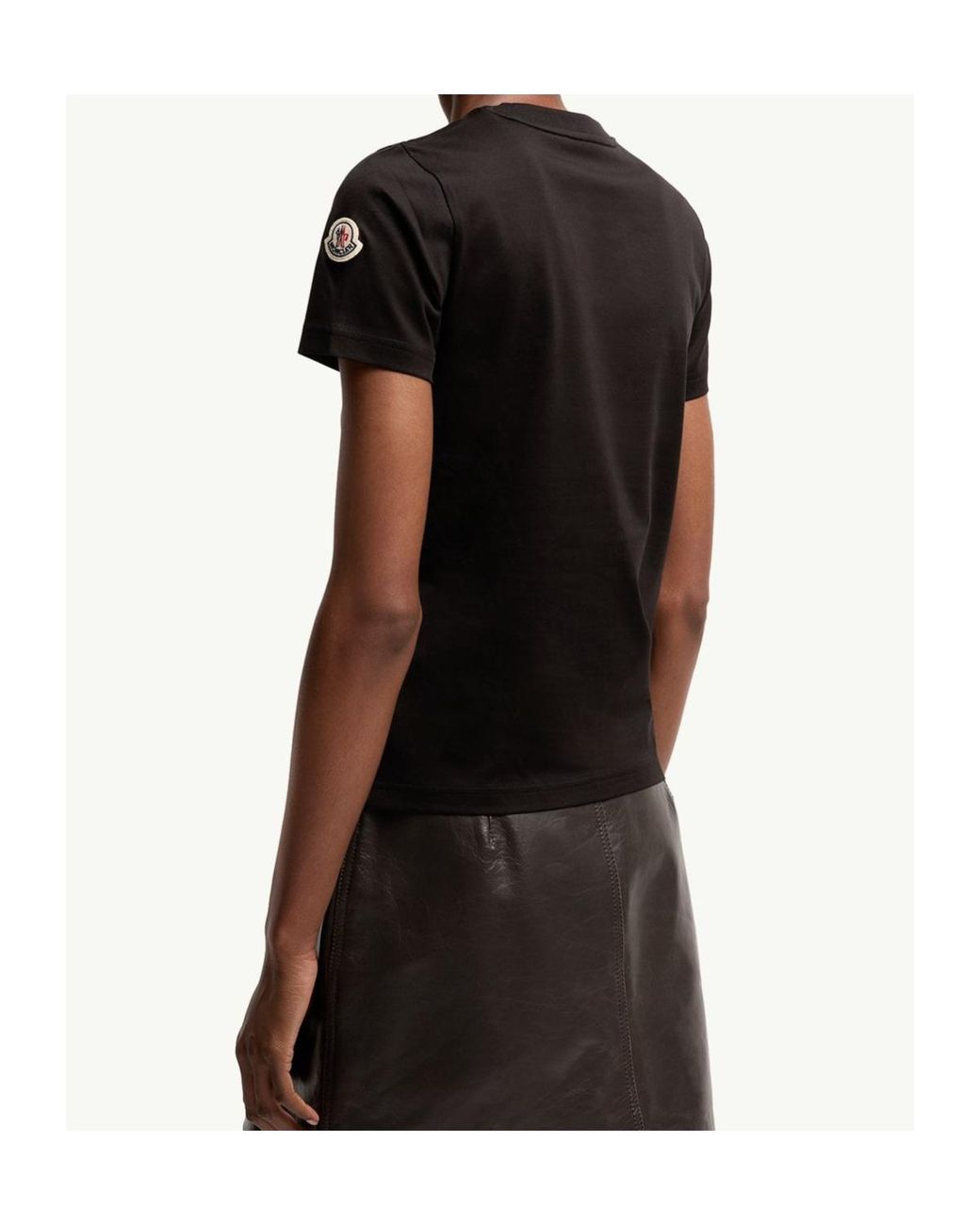 Moncler Black Sketch Logo T-Shirt