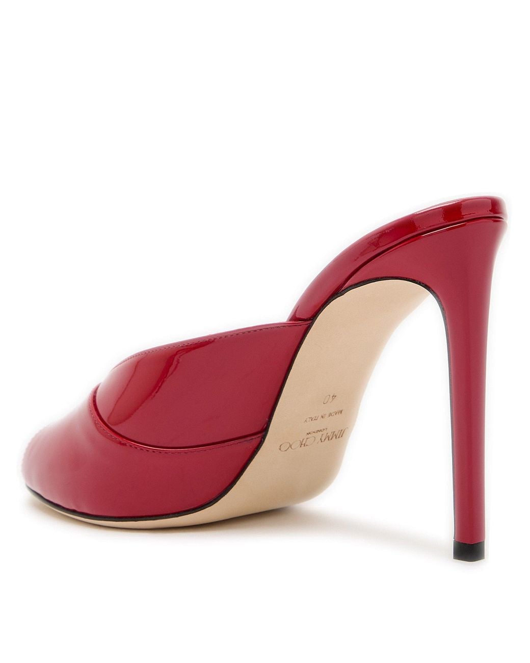Jimmy Choo Red Patent Leather Mules