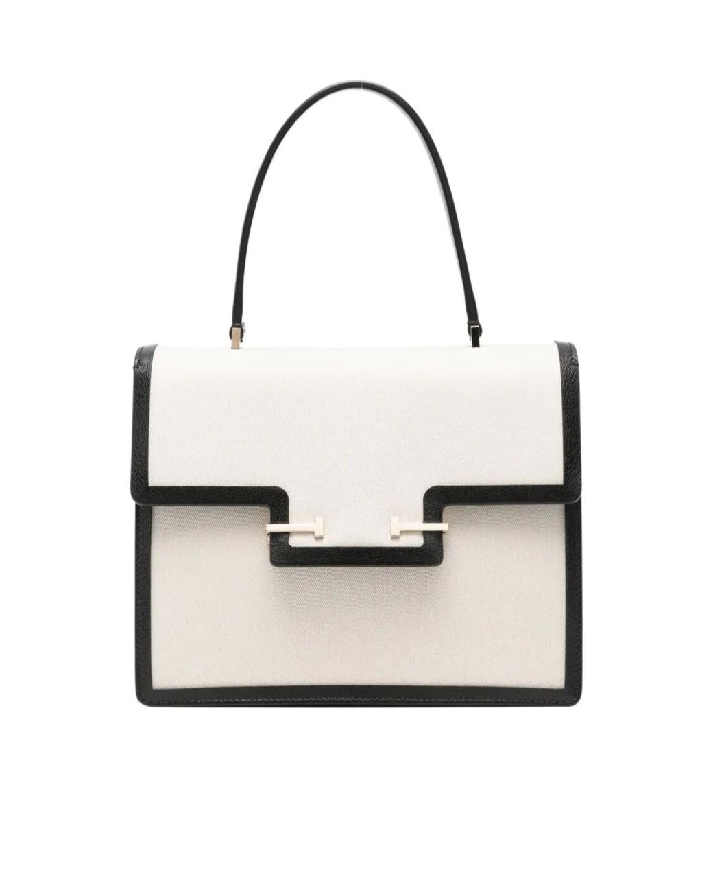 Tom Ford White Small Aube Contrast-Trim Tote Bag