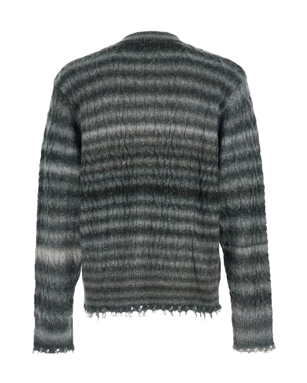 Won Hundred Gray Crew Neck Sweater for men