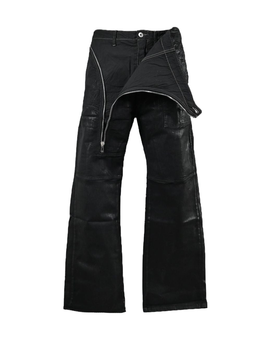Rick Owens Gray Belt Loop Casual Pants for men