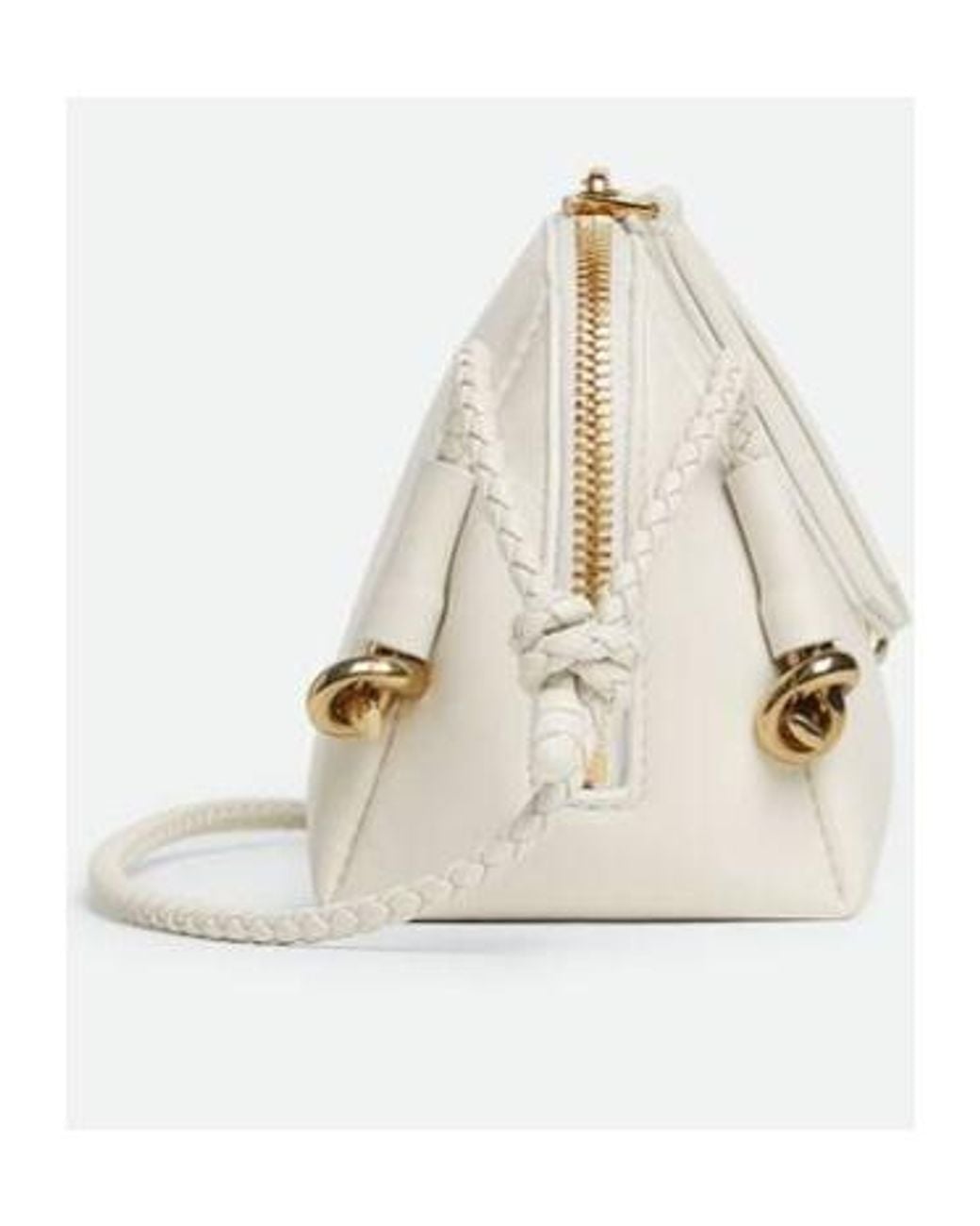 Bottega Veneta White Concert Pouch