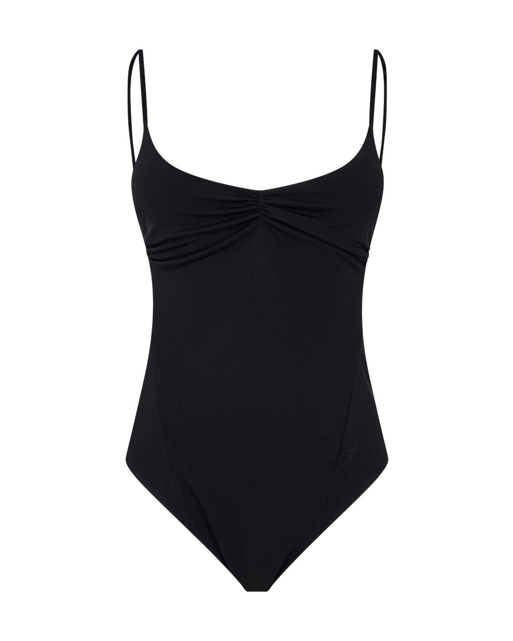 Jacquemus Black Thin-Strap One-Piece Swimsuit
