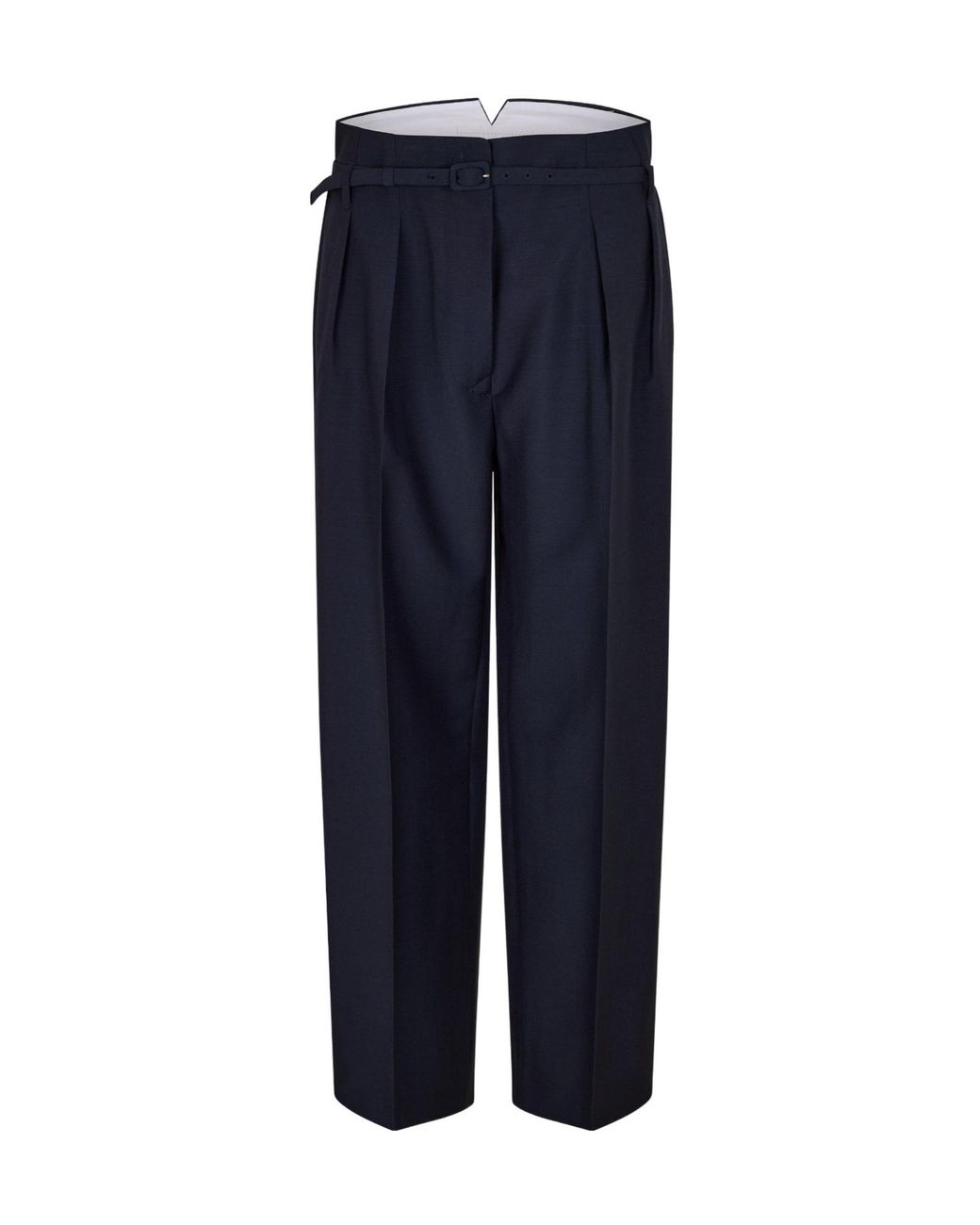 Prada Blue High-Waisted Pleated