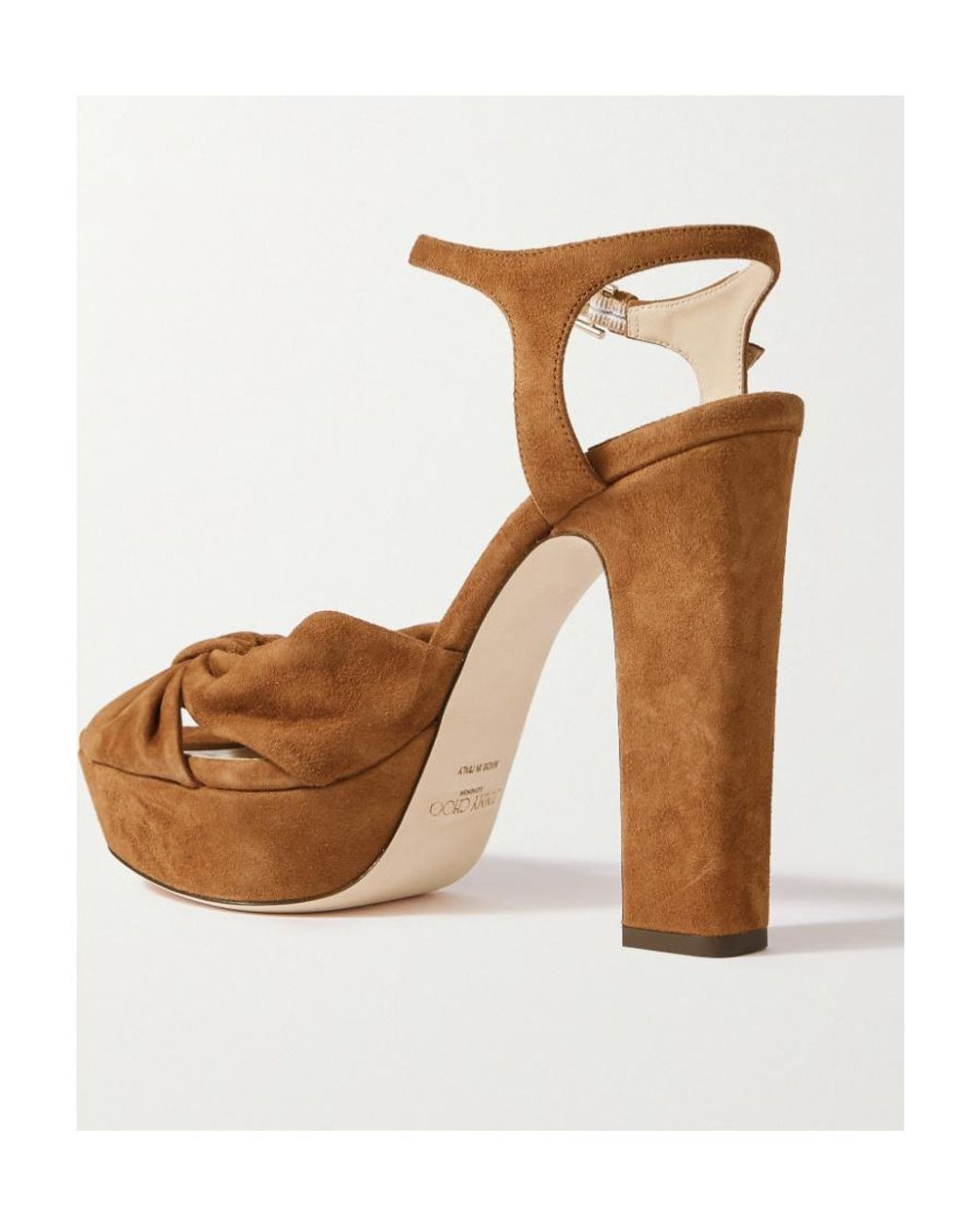 Jimmy Choo White Heloise 120Mm Platform Sandals