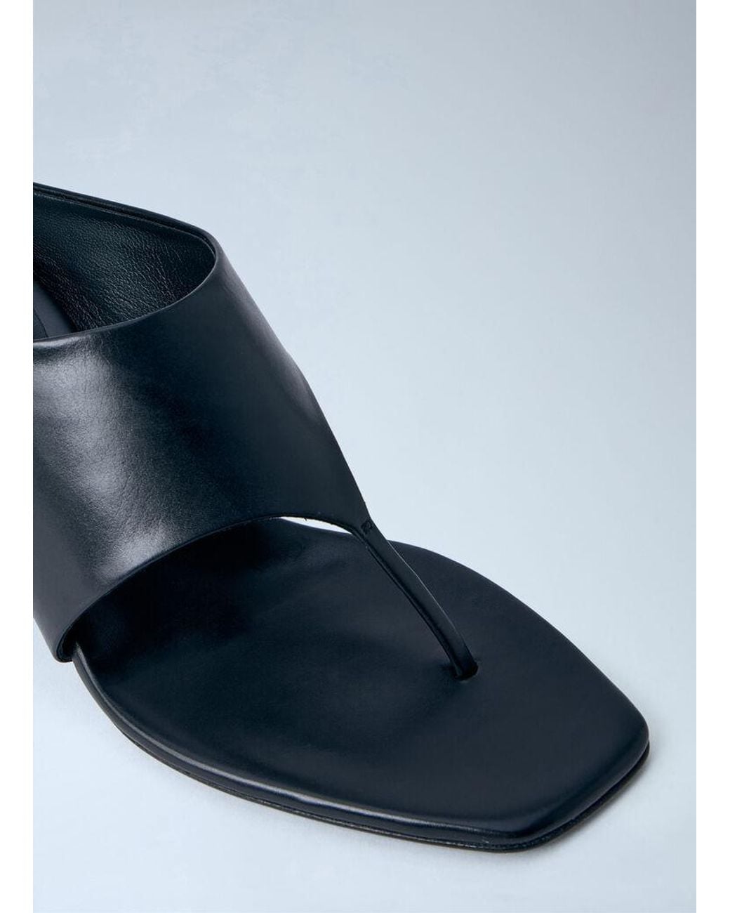 Khaite Blue Marlow 55 Thong Mules