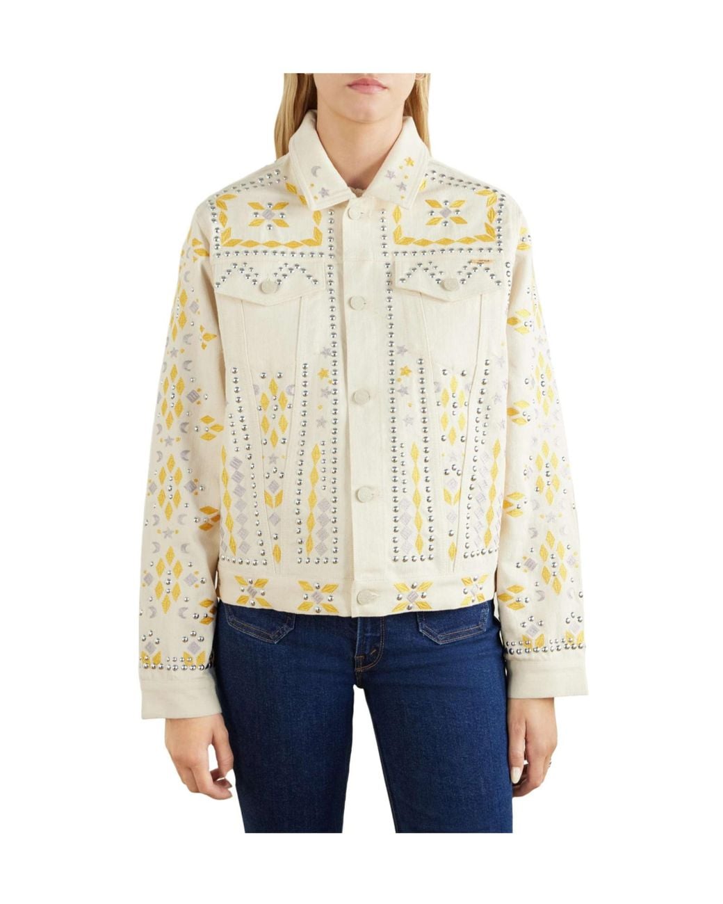 Mother Natural Studded Denim Jacket