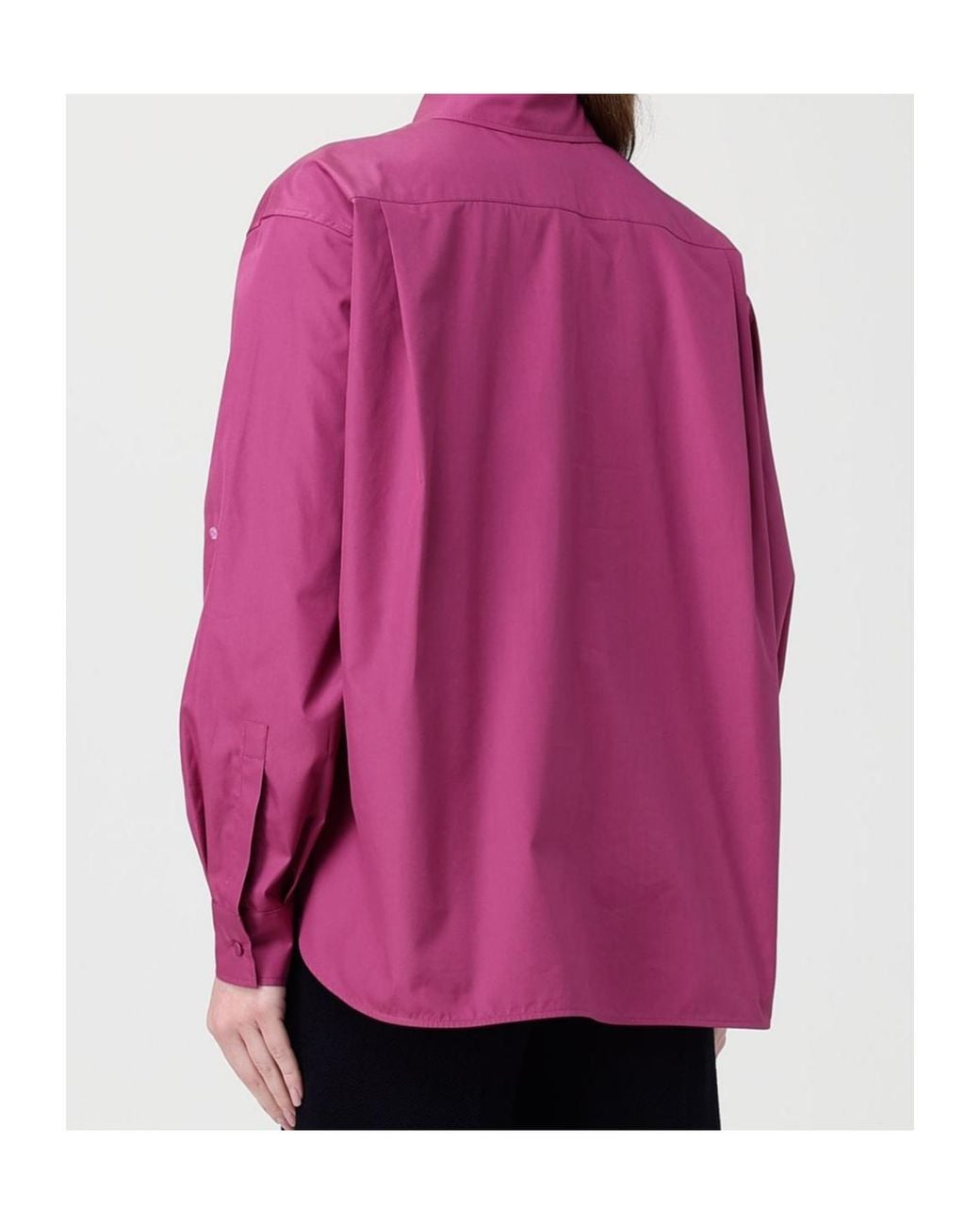 Max Mara Pink Tenue Button-Up Long-Sleeved Shirt