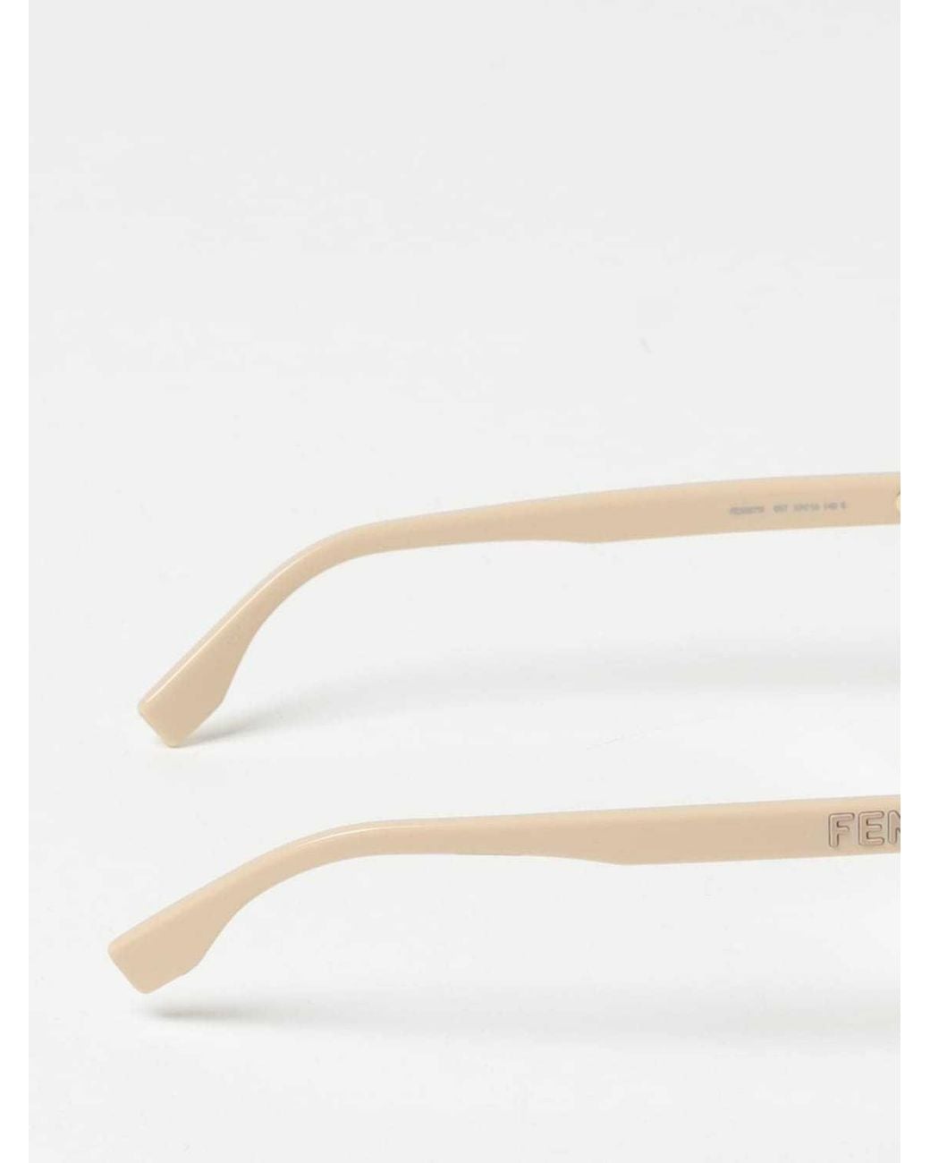 Fendi White Eyewear Butterfly Frame Glasses for men