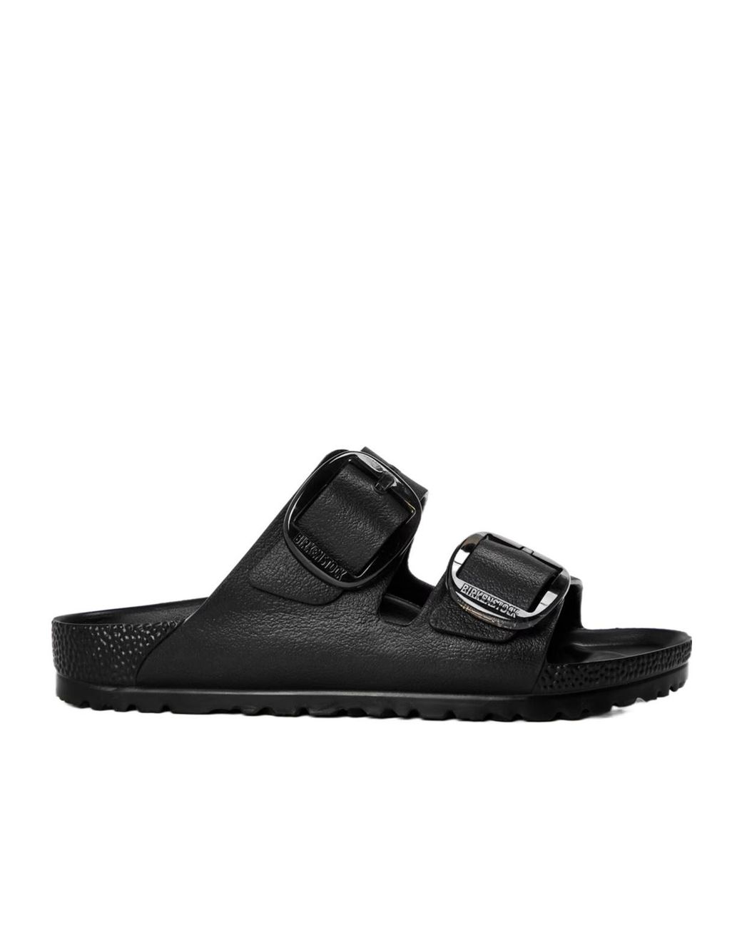 Birkenstock Black Buckle Detail Slippers