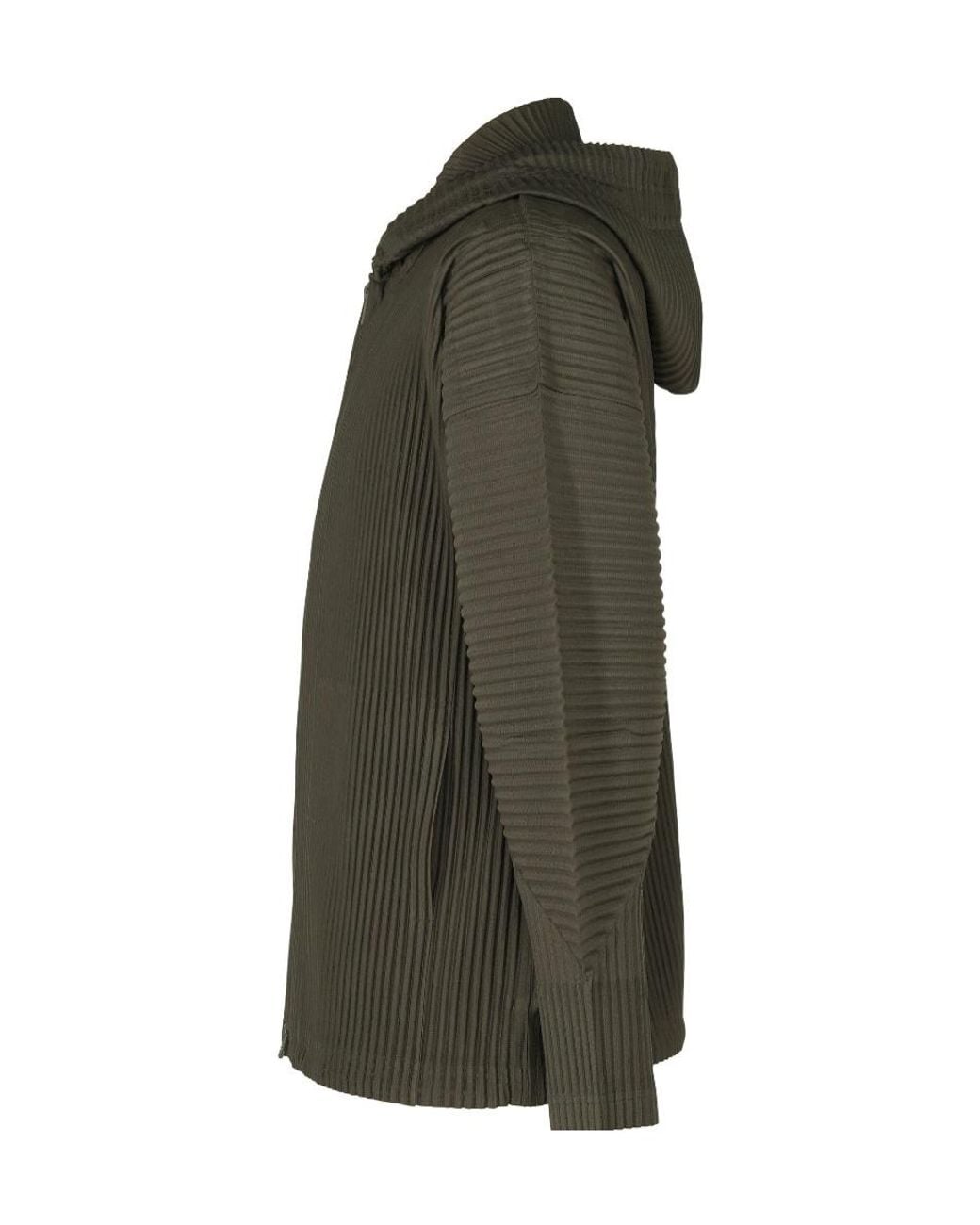 Homme Plissé Issey Miyake Green Homme Plissé Issey Miyake Monthly Colors Hooded Jacket for men
