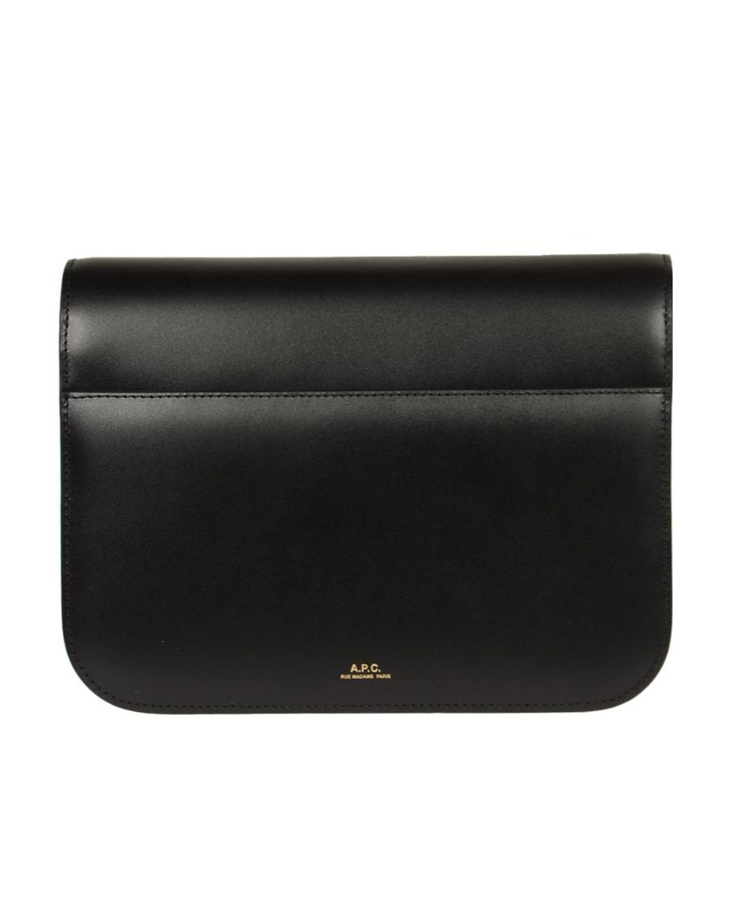 A.P.C. Black Astra Foldover Small Shoulder Bag