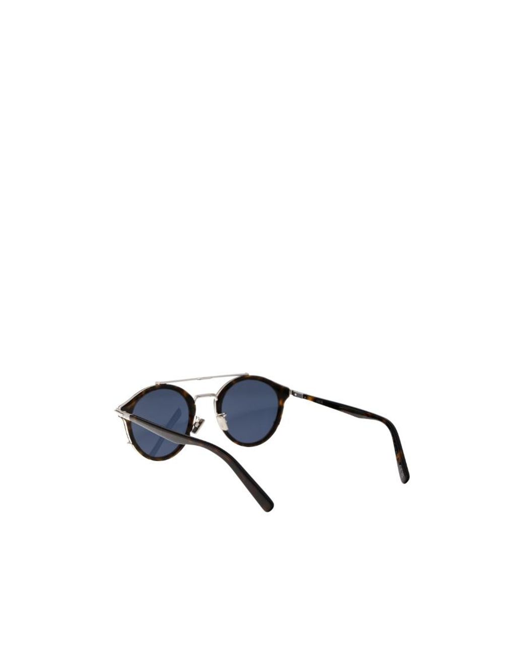 Dior White Eyewear Round Frame Sunglasses for men