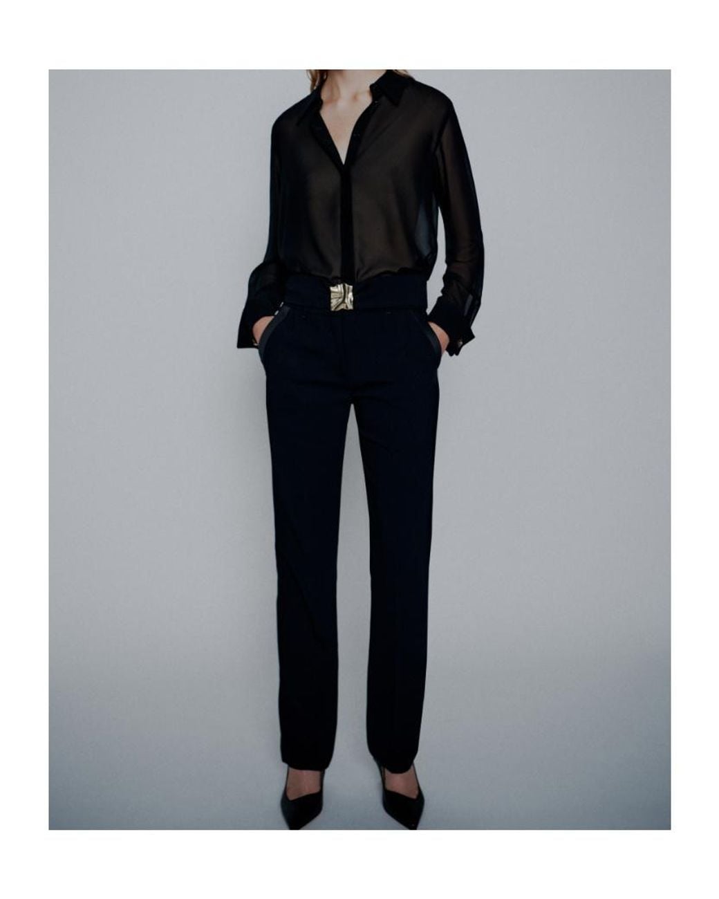 Marella Black Mltelica Pants